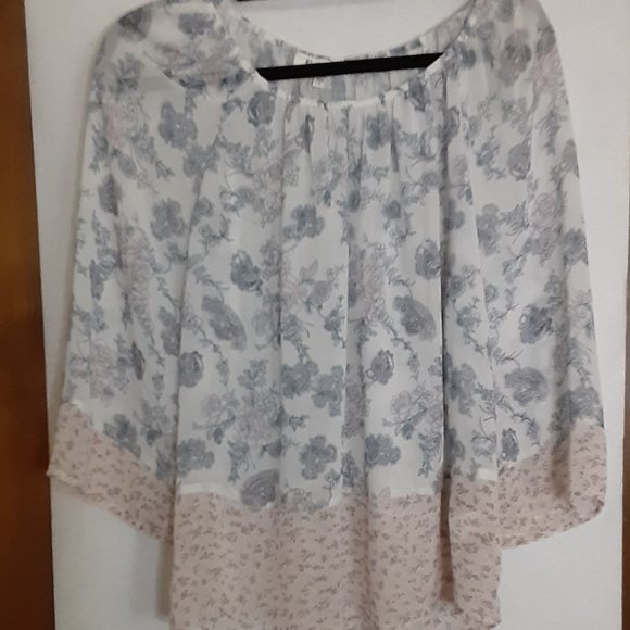 BLACK RAINN/ CHIFFON BLOUSE/SMALL - Picture 6 of 9